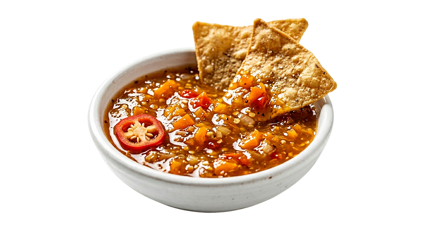 Red salsa bowl pairing